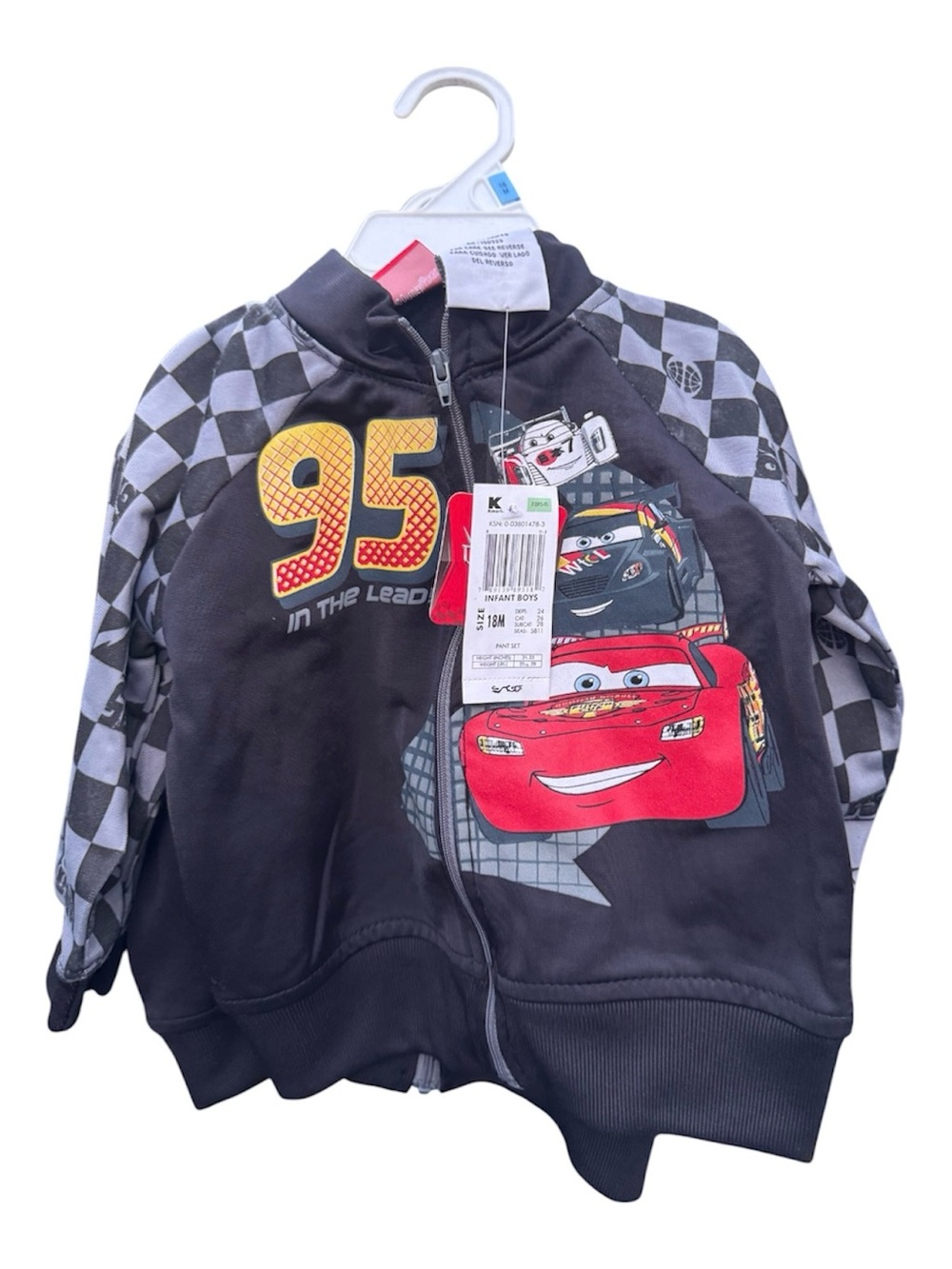 Disney Pixar Cars ’95’ Racing Zip Jacket NWT